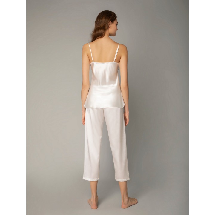 Νυφική Πυτζάμα Σατέν & Δαντέλα – Ιβουάρ