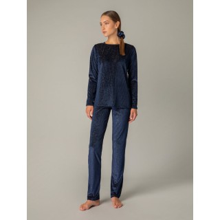 Φόρμα – Πυτζάμα Βελούδο – Μπλε