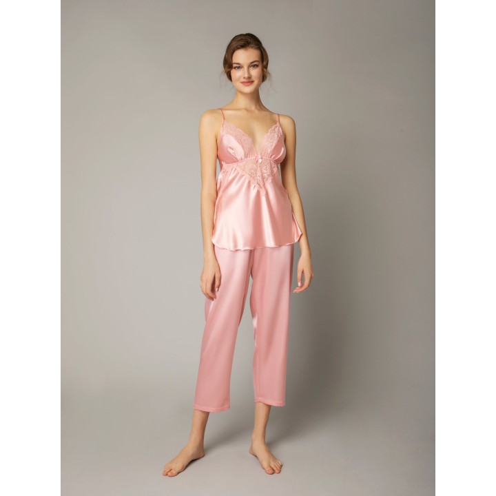 Φόρμα – Πυτζάμα Βελούδο – Ροζ