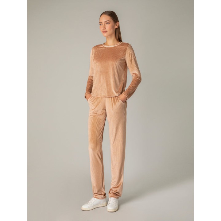 Φόρμα – Πυτζάμα Βελούδο – Χρυσό