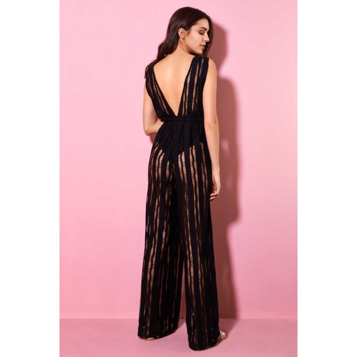 Ολόσωμη Φόρμα Δαντέλα - Λευκό