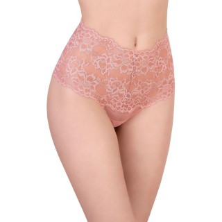 Ψηλόμεσο String Δαντέλα - Σομόν