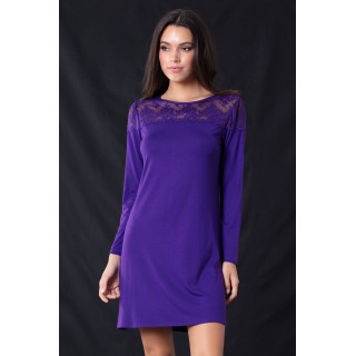 Νυχτικό Βισκόζ - Μωβ