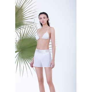 Σόρτς Rayon - Λευκό