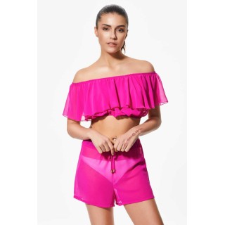Σόρτς Μουσελίνα - Φούξια