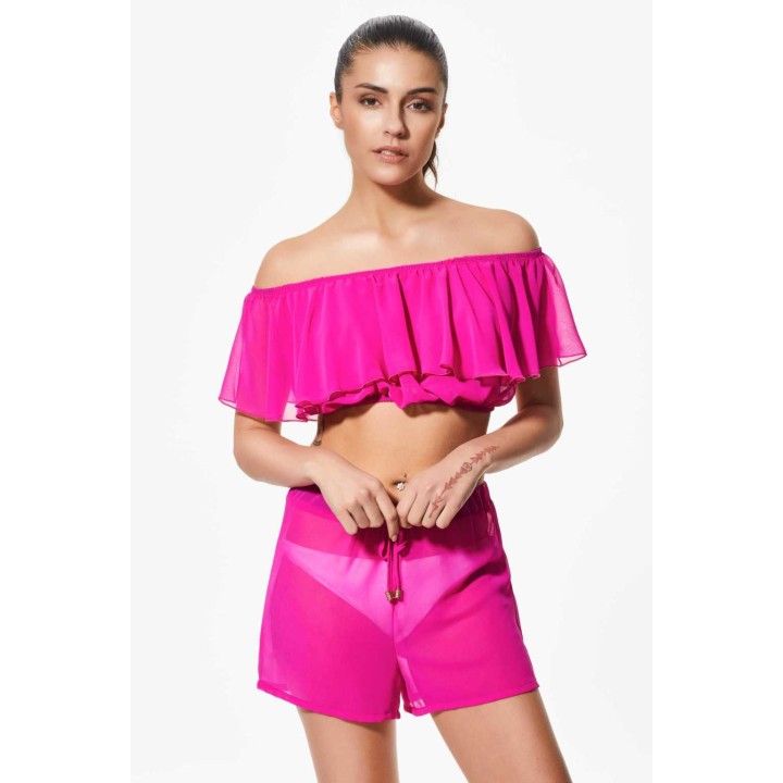 Σόρτς Μουσελίνα - Φούξια
