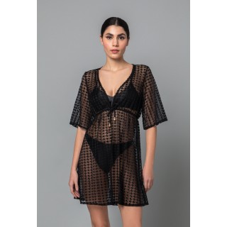 Καφτάνι Δαντέλα - Μαύρο