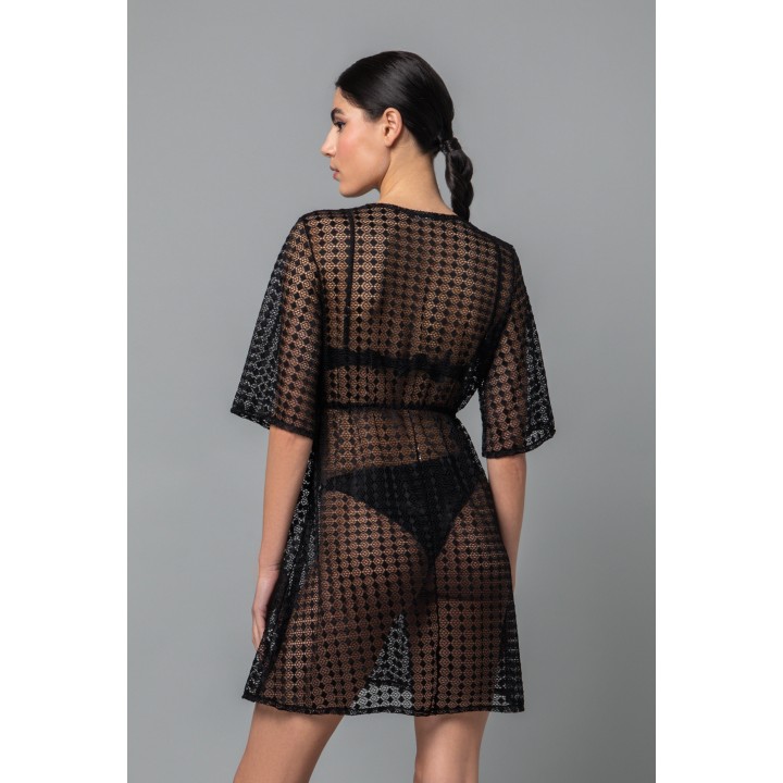 Καφτάνι Δαντέλα - Μαύρο