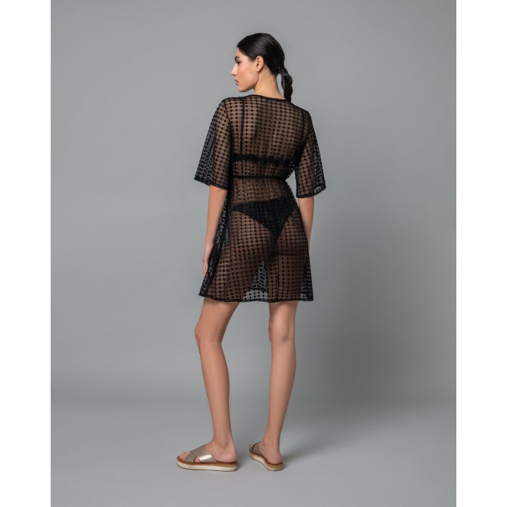 Καφτάνι Δαντέλα - Μαύρο