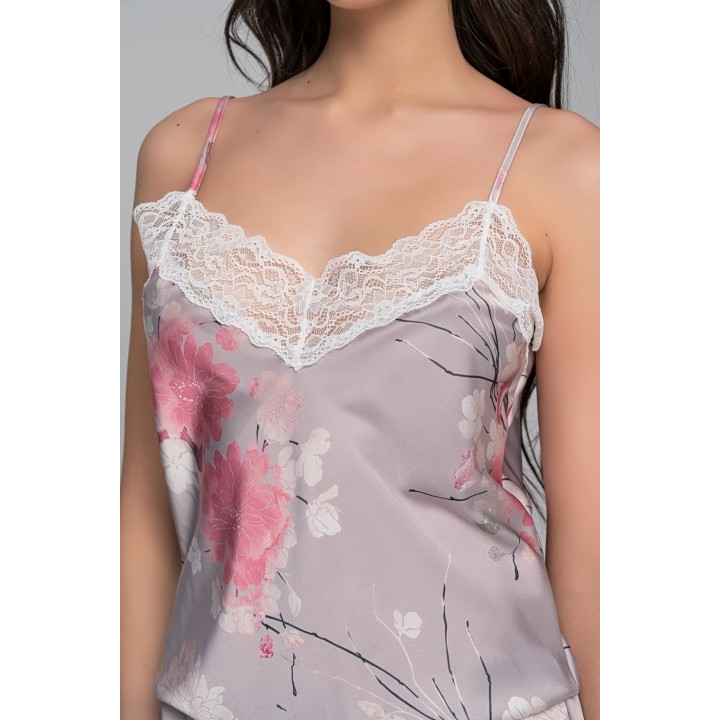 Σατέν Ζυπ-Κυλότ - Φλοράλ