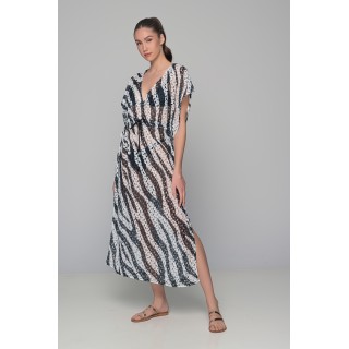 Μακριά Τουνίκ Πλεκτή - Ζεβρέ