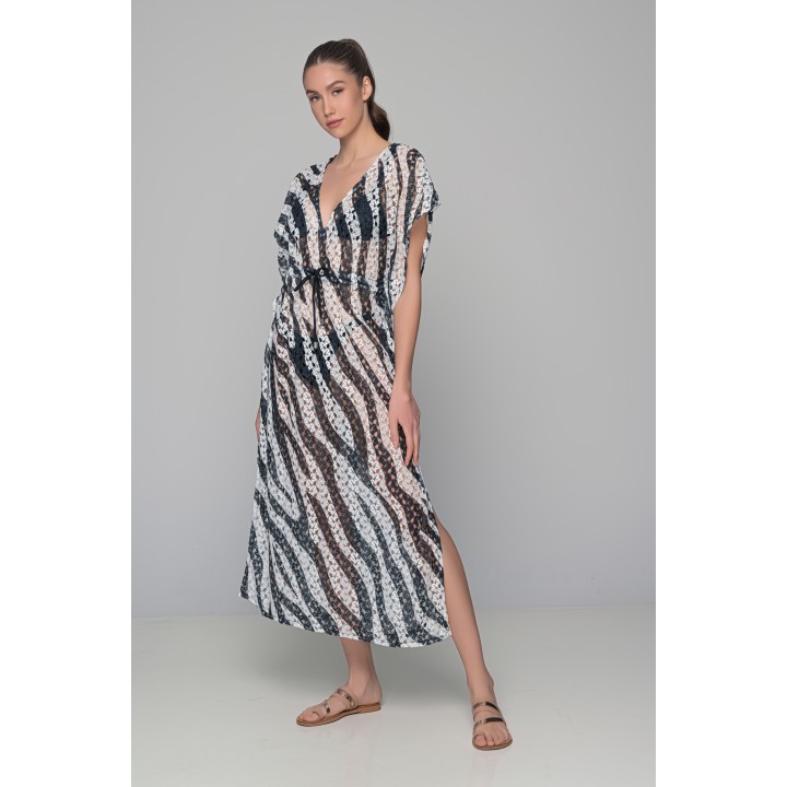 Μακριά Τουνίκ Πλεκτή - Ζεβρέ