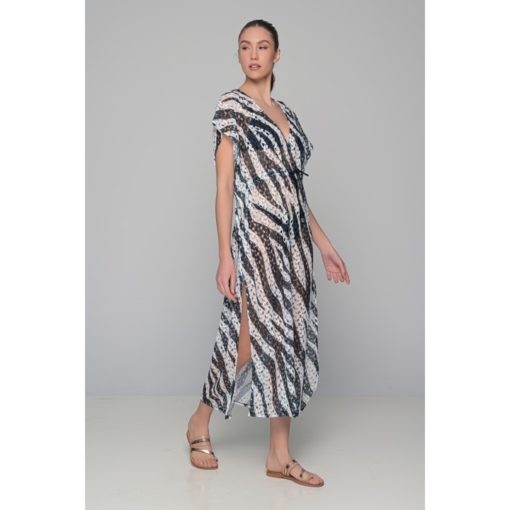 Μακριά Τουνίκ Πλεκτή - Ζεβρέ