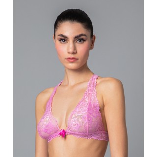 Δαντελένιο Bralette - Rose Pink