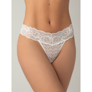 Νυφικό String Δαντέλα με Στάμπα Bride - Ιβουάρ