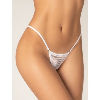 Διχτυωτό Micro G-string - Λευκό