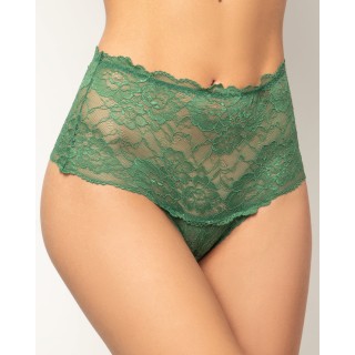 Ψηλόμεσο Δαντελένιο Bikini - Πράσινο