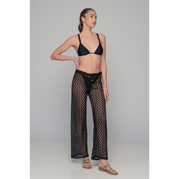 Παντελόνα Παραλίας Πλεκτή - Μαύρο