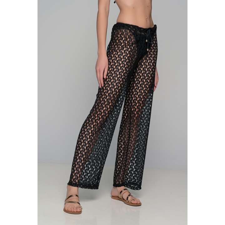 Παντελόνα Παραλίας Πλεκτή - Μαύρο