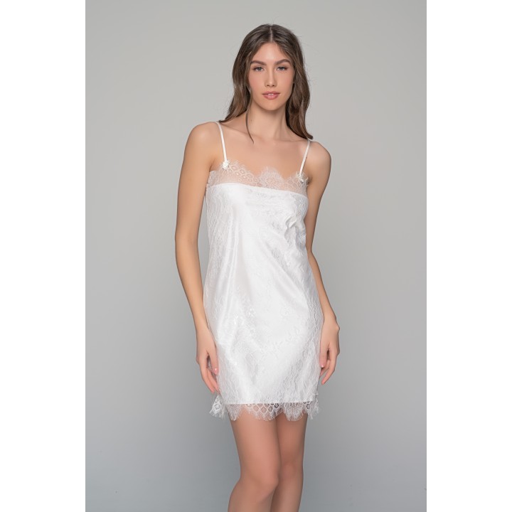 Νυφικό Σετ Νυχτικό και Ρόμπα - Ιβουάρ