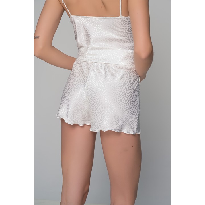 Σατέν Babydoll Με Δαντέλα - Ιβουάρ