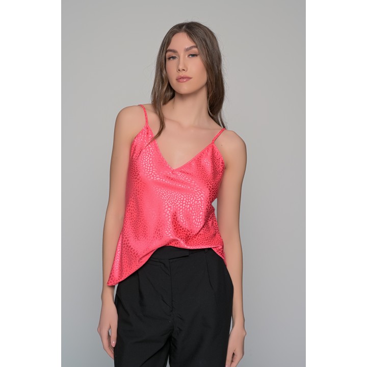 Σατέν Lingerie Top Τιραντάκι - Καρπουζί