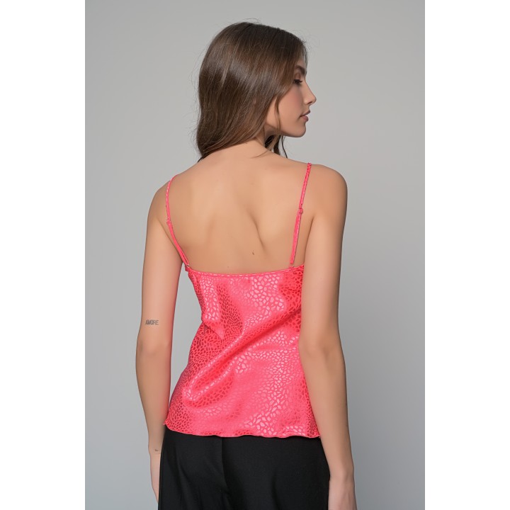 Σατέν Lingerie Top Τιραντάκι - Καρπουζί