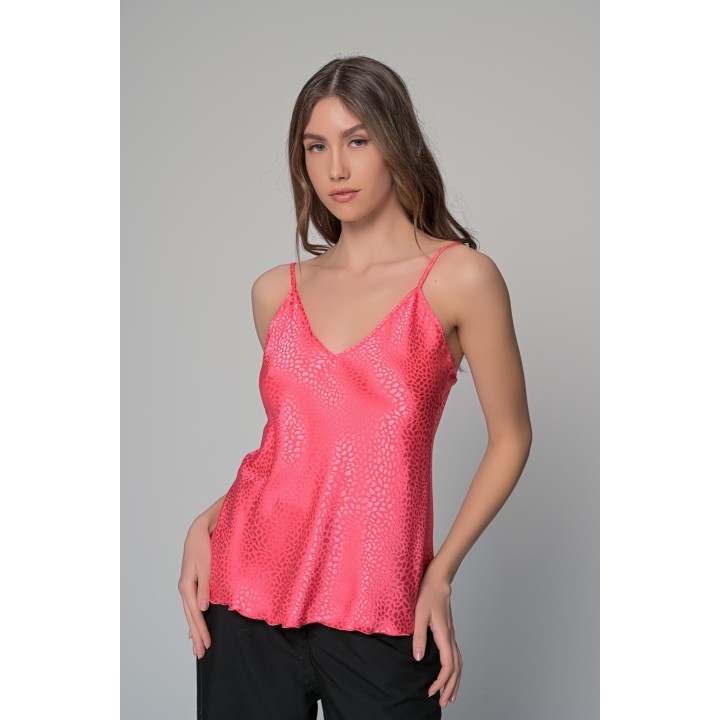 Σατέν Lingerie Top Τιραντάκι - Καρπουζί