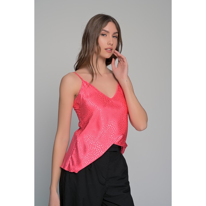 Σατέν Lingerie Top Τιραντάκι - Καρπουζί