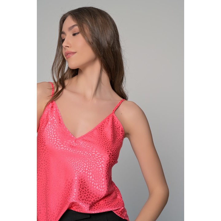 Σατέν Lingerie Top Τιραντάκι - Καρπουζί