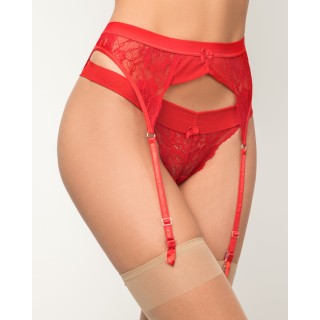 Δαντελένια Ζαρτιέρα - Κόκκινο