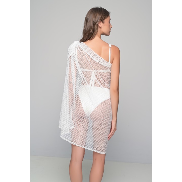 Διχτυωτό Παρεό με Παγέτες - Μαύρο