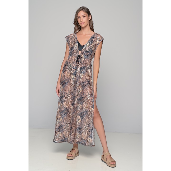 Μακριά Τουνίκ Πλεκτή - Τιγρέ