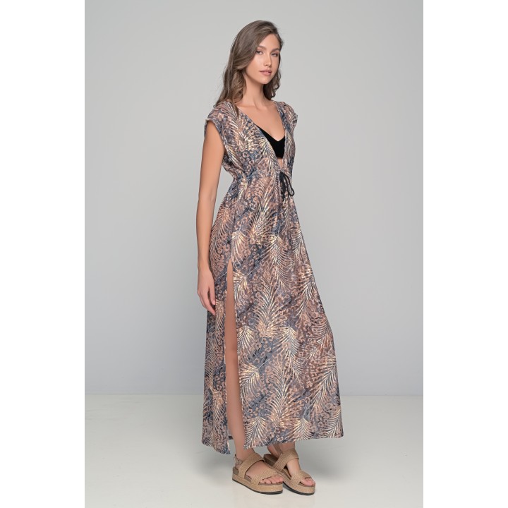 Μακριά Τουνίκ Πλεκτή - Τιγρέ