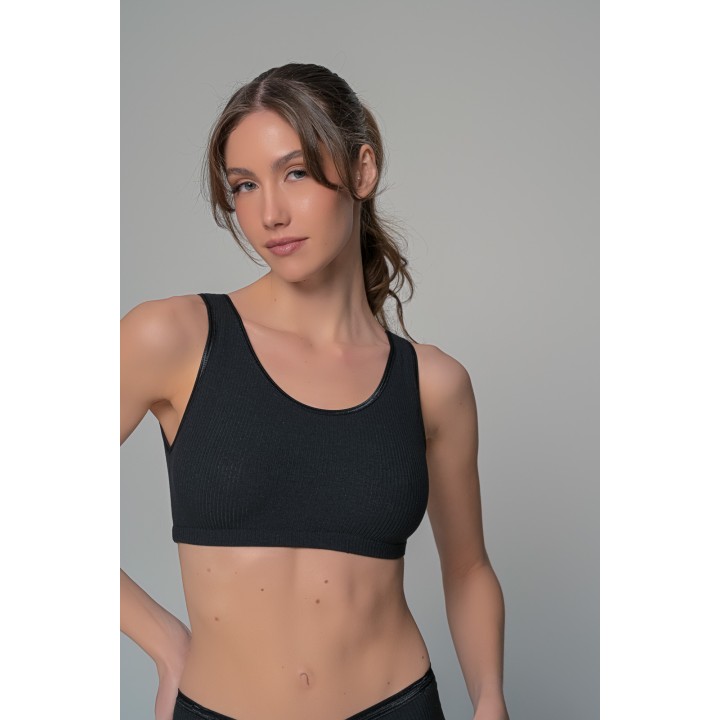 Γυναικείο Σετ Εσωρούχων Ύφασμα Rib - Φούξια