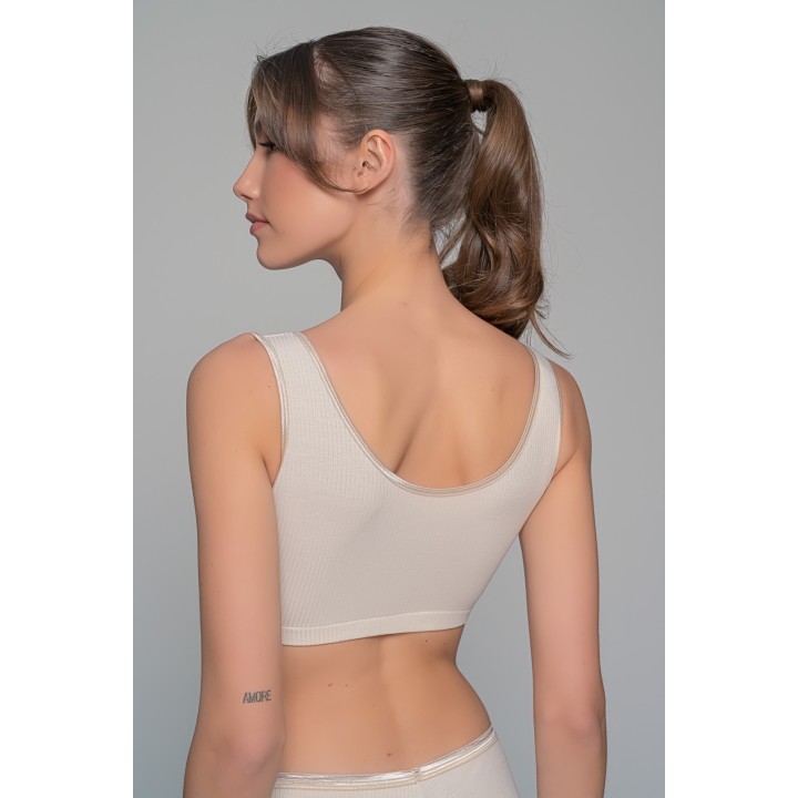 Γυναικείο Σετ Εσωρούχων Ύφασμα Rib - Φούξια