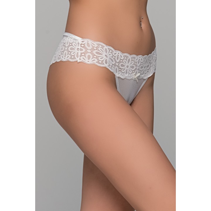 Νυφικό Brazil Παρτό Τούλι και Δαντέλα- Ιβουάρ