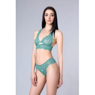 Δαντελένιο Bralette - Μέντα