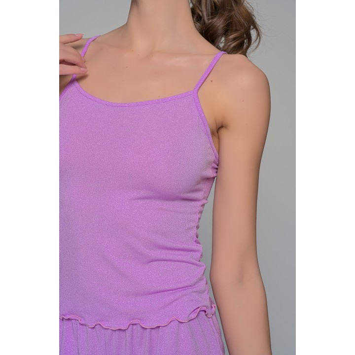 Σετ Τιραντάκι με Σορτς Ιριδίζουσα Λύκρα - Κοραλί