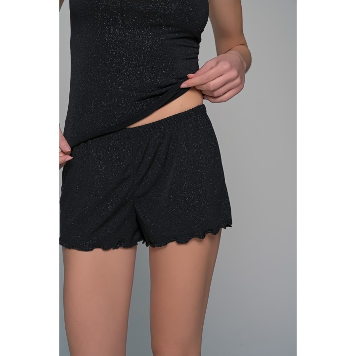 Σετ Τιραντάκι με Σορτς Ιριδίζουσα Λύκρα - Λιλά