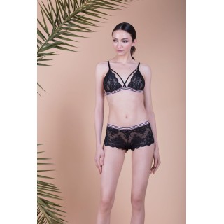 Bralette Δαντέλα - Μαύρο