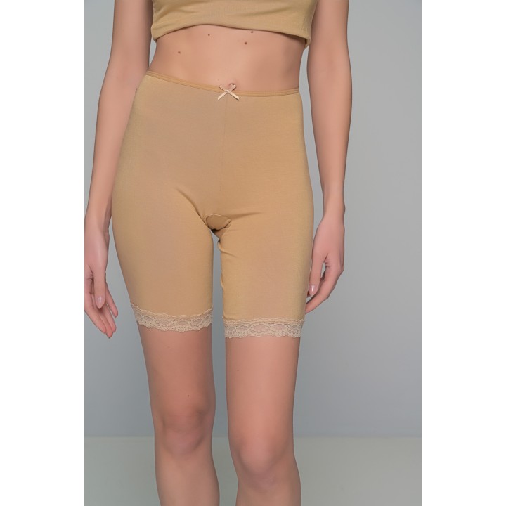 Σατέν Lingerie Top με Δαντέλα - Ιβουάρ