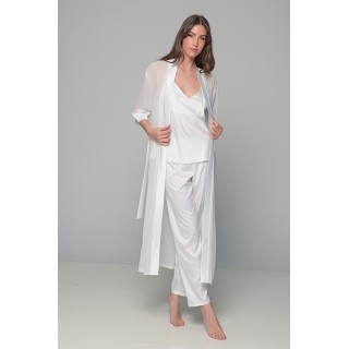 Νυφικό Σετ Πιτζάμα και Μάξι Ρόμπα - Ιβουάρ