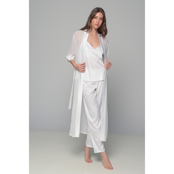 Νυφικό Σετ Πιτζάμα και Μάξι Ρόμπα - Ιβουάρ