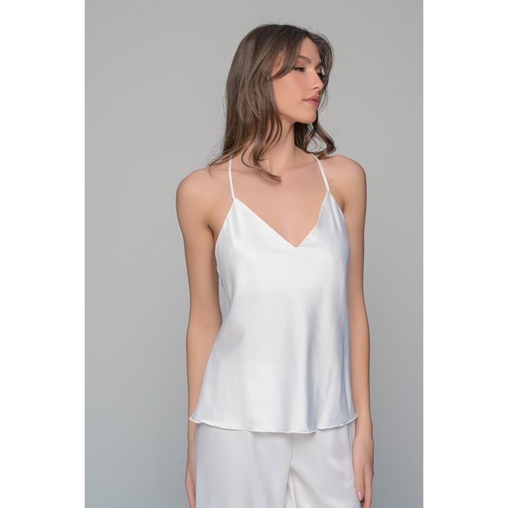 Νυφικό Σετ Πιτζάμα και Μάξι Ρόμπα - Ιβουάρ