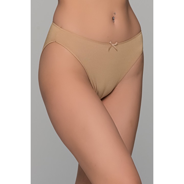 High Leg Σλιπ Bikini Bamboo - Μπεζ