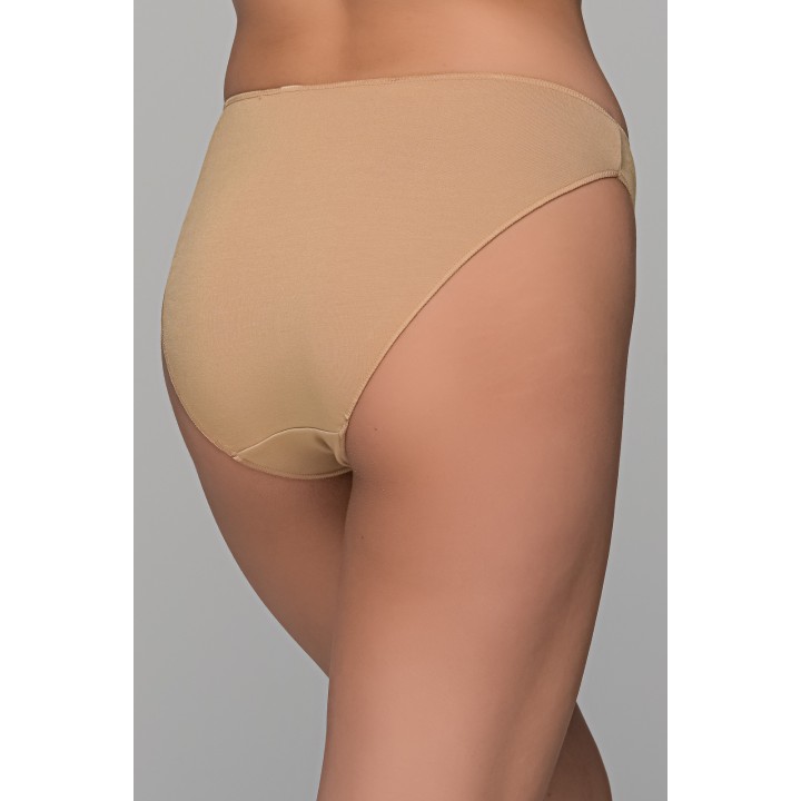 High Leg Σλιπ Bikini Bamboo - Μπεζ