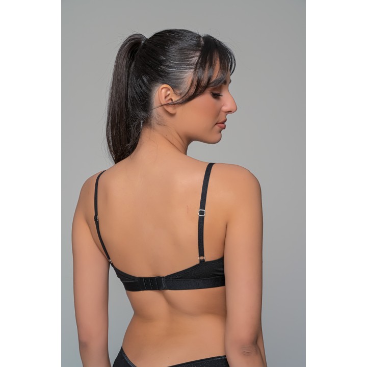 Bralette Λύκρα - Μαύρο