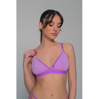 Bralette Λύκρα - Λιλά