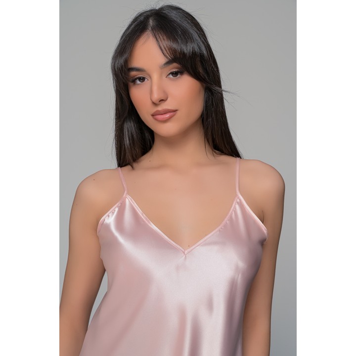 Babydoll με Σορτς Σατεν - Ροζ